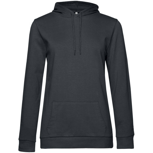 Толстовка с капюшоном женская Hoodie, темно-серая, WW04W669 Толстовка с капюшоном женская Hoodie, темно-серая, WW04W669