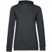 Толстовка с капюшоном женская Hoodie, темно-серая, WW04W669 Толстовка с капюшоном женская Hoodie, темно-серая, WW04W669