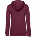 Толстовка с капюшоном женская Hoodie, бордовая, WW04W881 Толстовка с капюшоном женская Hoodie, бордовая, WW04W881