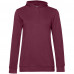Толстовка с капюшоном женская Hoodie, бордовая, WW04W881 Толстовка с капюшоном женская Hoodie, бордовая, WW04W881