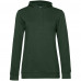 Толстовка с капюшоном женская Hoodie, темно-зеленая, WW04W882 Толстовка с капюшоном женская Hoodie, темно-зеленая, WW04W882