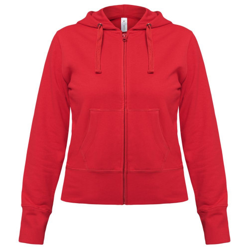 Толстовка женская Hooded Full Zip красная, WW642004 Толстовка женская Hooded Full Zip красная, WW642004